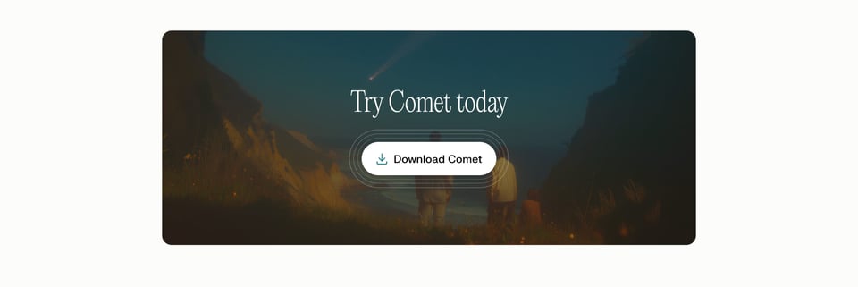 Call-To-Action Footer section on Comet – Student Access section design