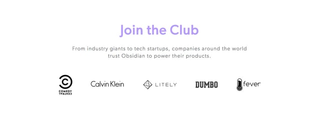 Obsidian Client Logo Row Preview