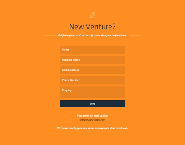 Made By Block Contact Form Preview