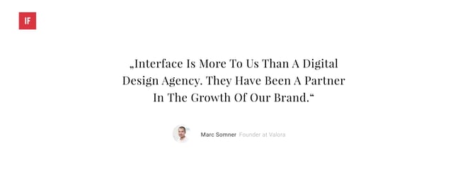 Interface Agency Testimonials Preview