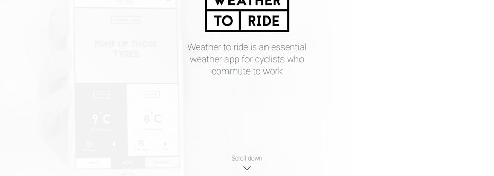 Scroll Hint section on Weather to ride section design