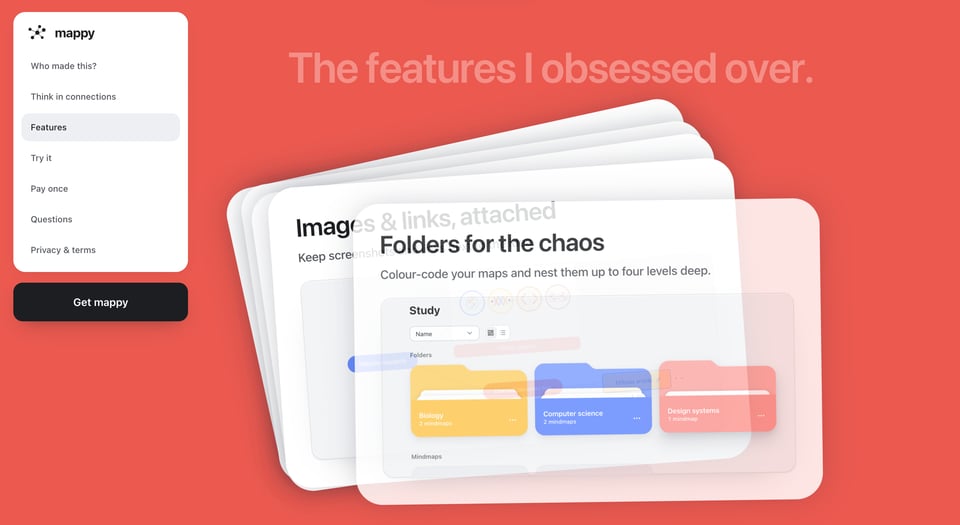Feature Carousel section on mappy section design