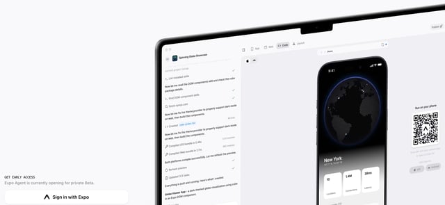 Expo Agent Device Mockup Preview