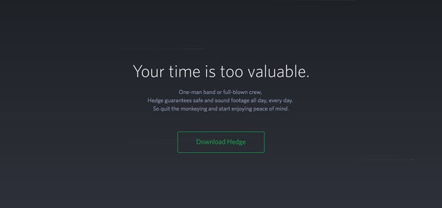 Hedge for Mac Call-To-Action Footer Section