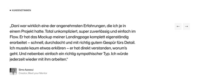 Daniel Herzog Testimonial Slider Preview
