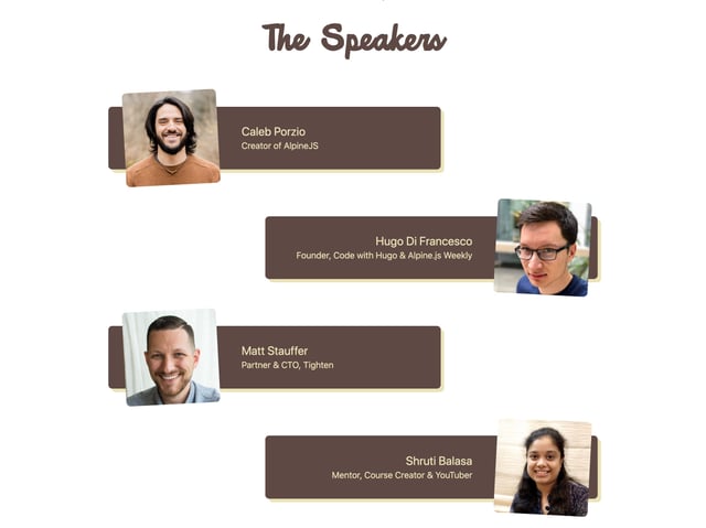 Alpine Day 2021 Speaker List Preview