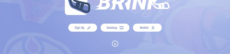 Scroll Hint section on Brink React section design