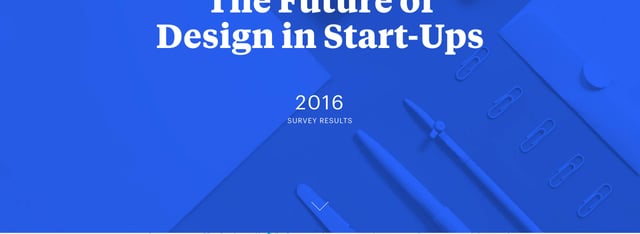 The Future of Design in Start-Ups Scroll Hint Section