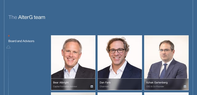 AlterG Resources Team Preview