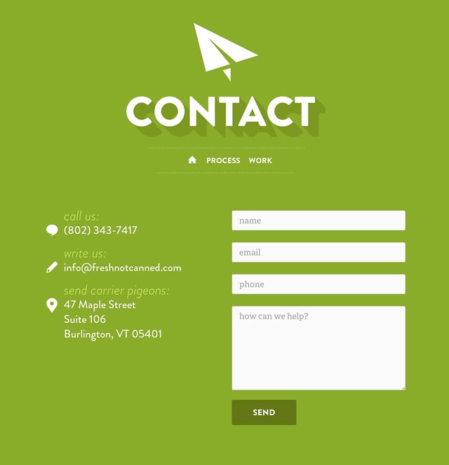 Jar Design Contact Form Preview