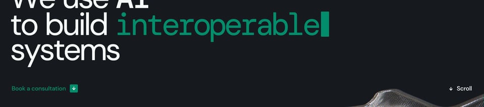 Scroll Hint section on Hyve.systems section design