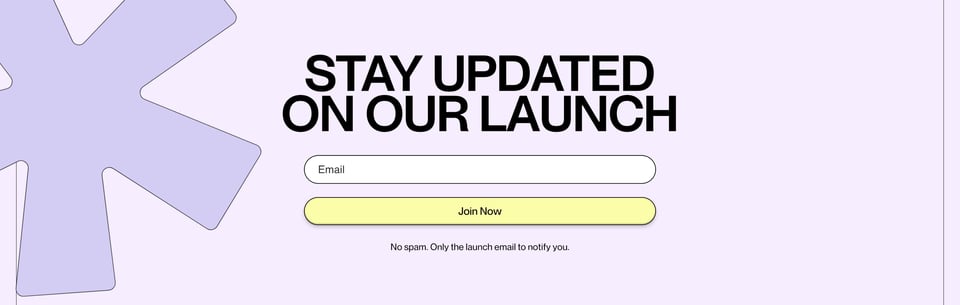 Waitlist or Beta Sign Up section on Serva section design