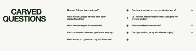 Colosse Foundry FAQ Preview
