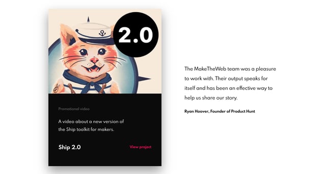 MakeTheWeb Testimonials Preview