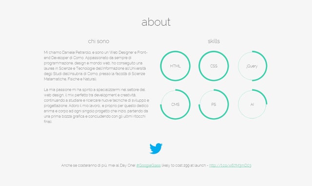 Daniele Petrarolo Infographics Preview