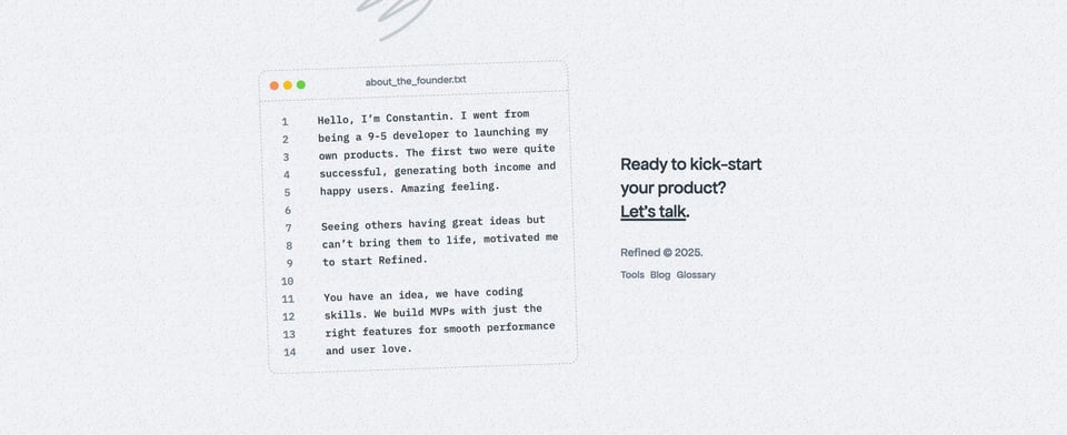 Call-To-Action Footer section on Refined section design