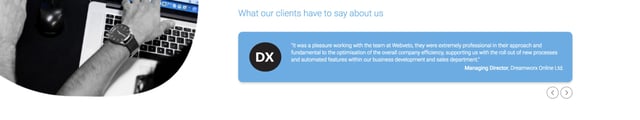 Webveto Testimonial Slider Preview
