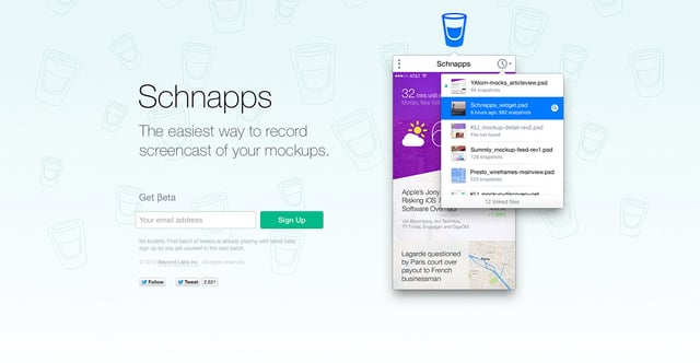 Schnapps for Mac Lead Capture Preview