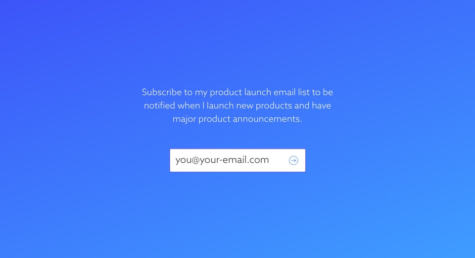 Newsletter section on Drew Wilson section design