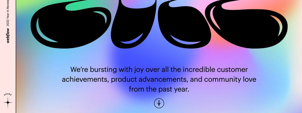 Scroll Hint section on Webflow in 2022 section design