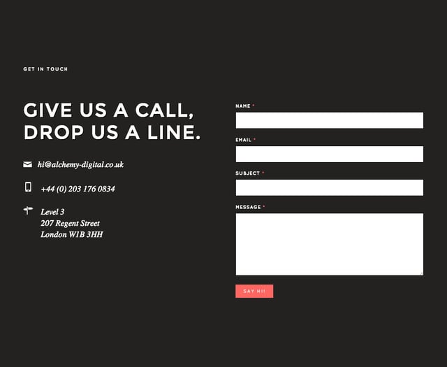 Alchemy Contact Form Preview