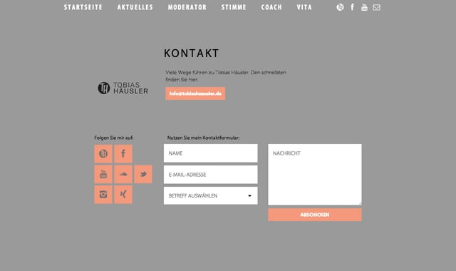 Tobias Häusler Contact Form Preview