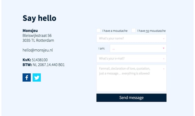 Monsjeu Contact Form Preview