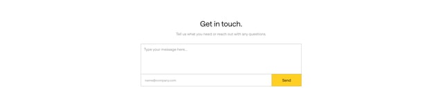 Contact Form section