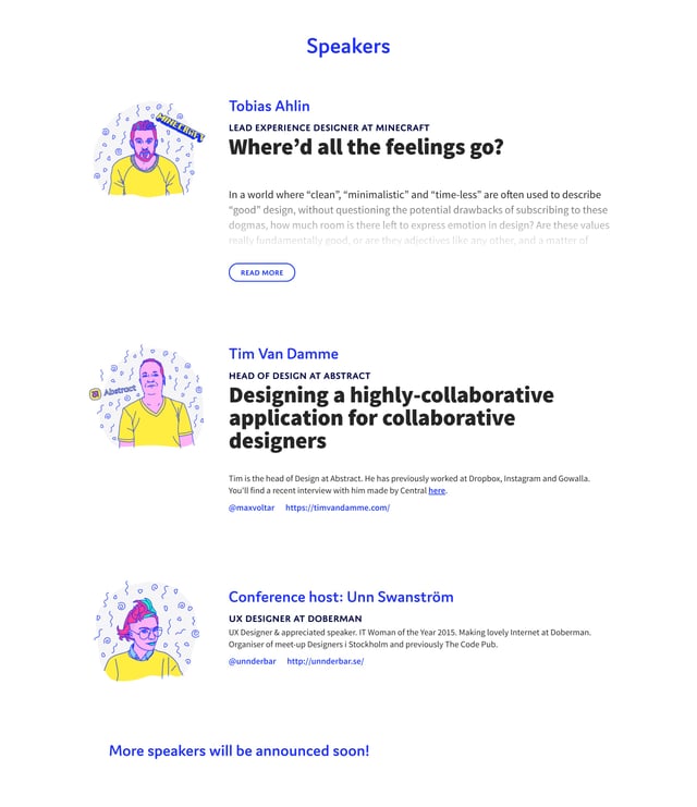 Nordic.design Speaker List Preview