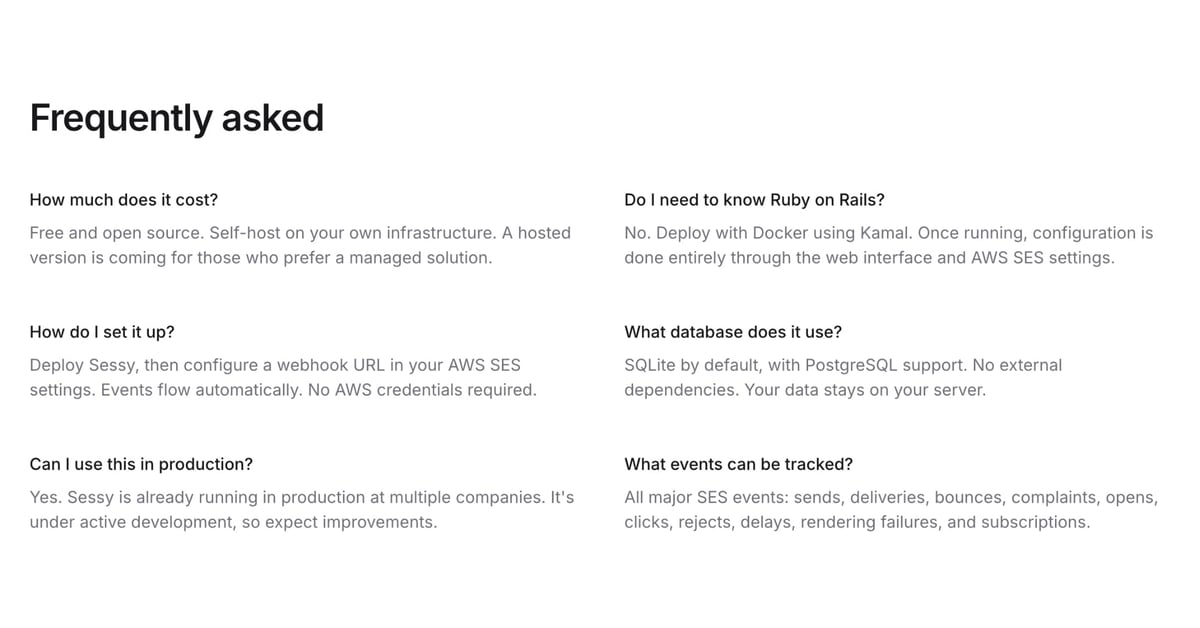 FAQ Grid Section Examples
