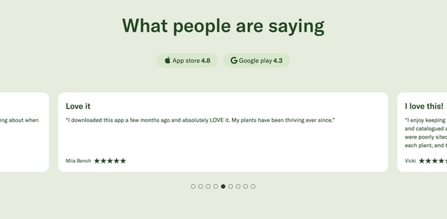 Planta Testimonial Slider Preview