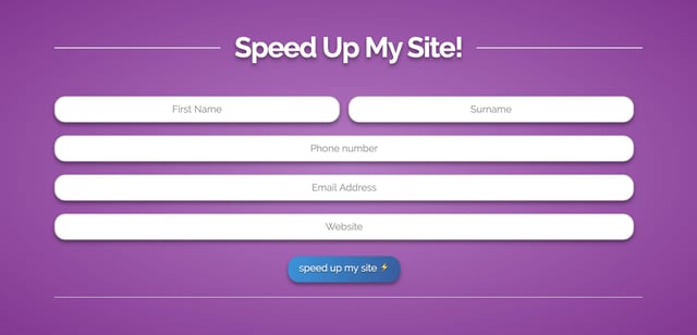 Unicorn Speed Contact Form Preview