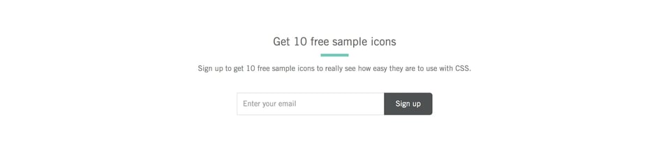 Newsletter section on Heroicons Classic section design