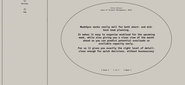 Testimonial Slider section