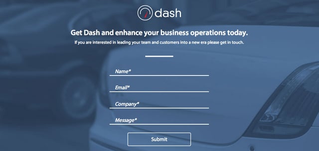 Dash Contact Form Preview