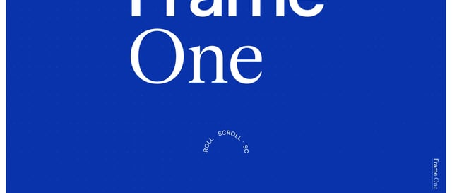 Frame One Scroll Hint Preview