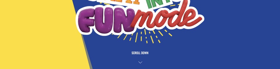 Scroll Hint section on Tiffany Break section design