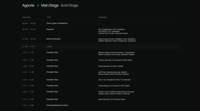 Timeline section