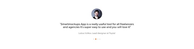 Smartmockups App Testimonial Slider Preview