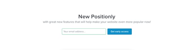 New Positionly Lead Capture Section