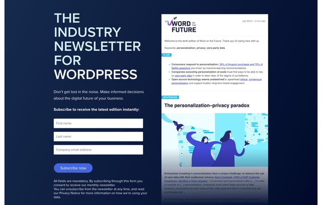Word on the Future Newsletter Preview