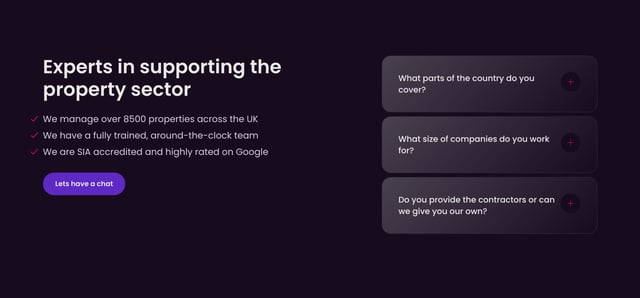Propcall FAQ Accordion Preview