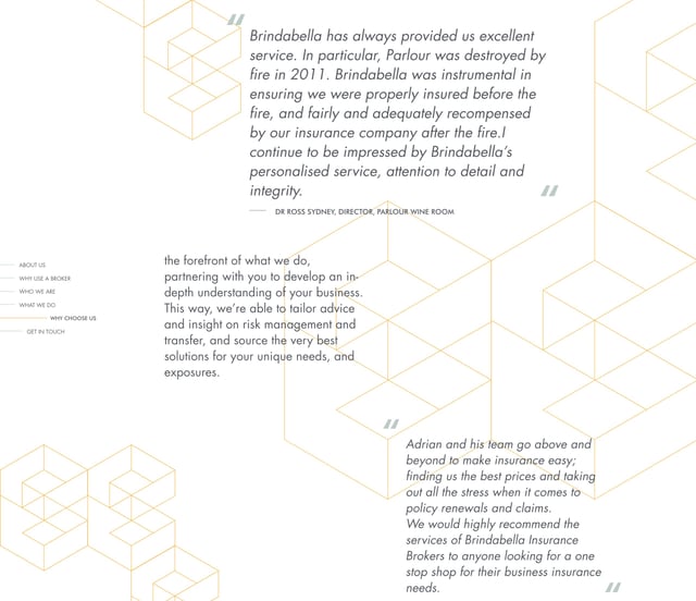 Brindabella Insurance Brokers Testimonials Preview