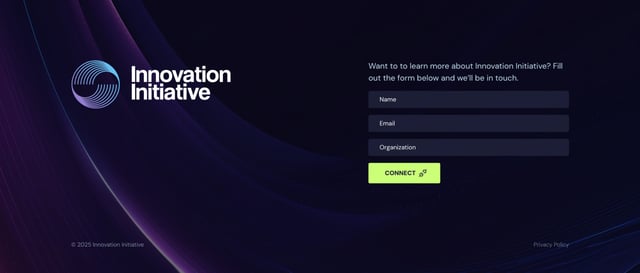 Innovation Initiative Contact Form Preview