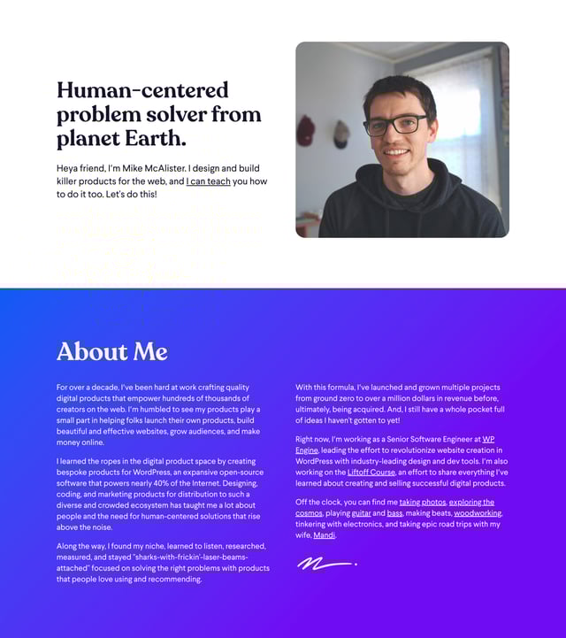 Mike McAlister Biography Preview