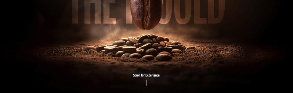 Scroll Hint section on I & Me Coffee section design