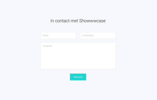 Showwwcase Contact Form Preview