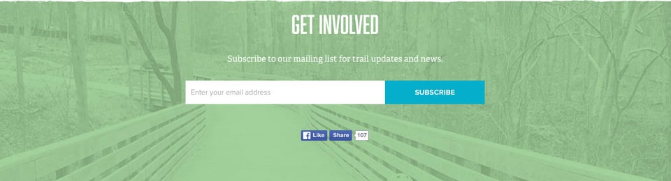 Newsletter section on Highlands to Islands section design