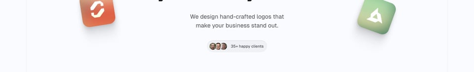 Avatar Stack section on LogoPoint section design
