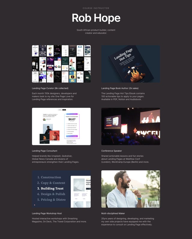 Show Them Course Biography Preview